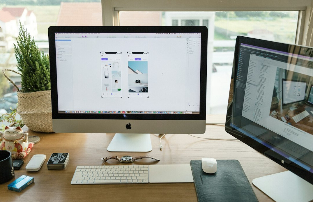 modern ui design on desktop